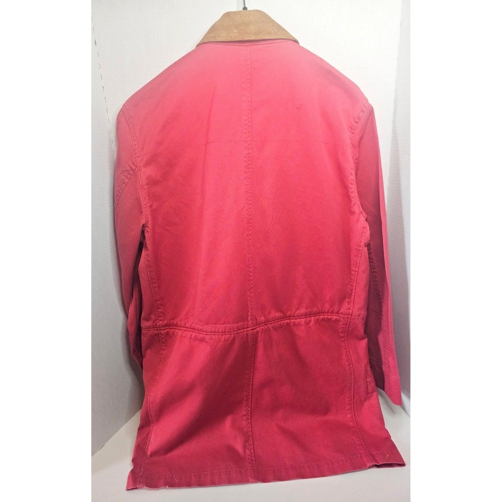 Henry Jacobson Barn Jacket SZ S Red Button Up Chore Utility CALLOUTS IN PICS - Picture 7 of 12